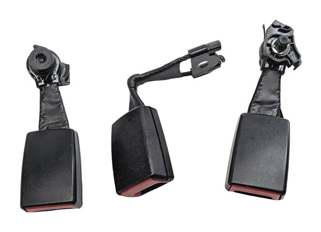 Thumbnail 3: 2014 AUDI Q5 (B8 8R) REAR LEFT CENTER RIGHT SEAT SEATBELT BUCKLE RECEIVER SET/3