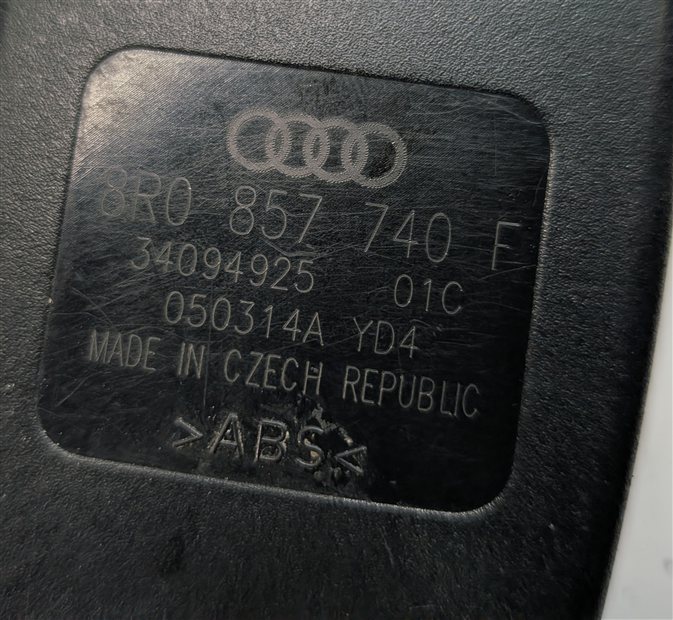 Thumbnail 6: 2014 AUDI Q5 (B8 8R) REAR LEFT CENTER RIGHT SEAT SEATBELT BUCKLE RECEIVER SET/3
