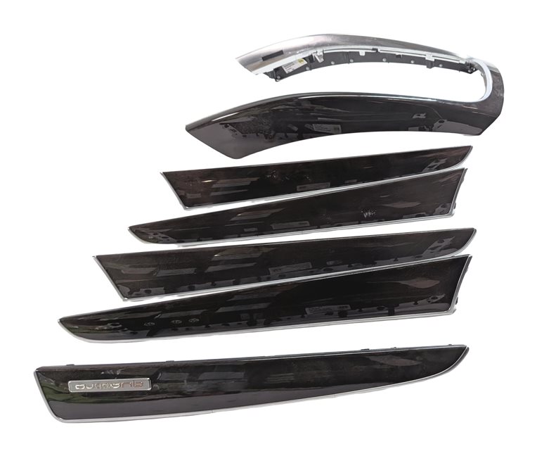 Thumbnail 2: 2014 AUDI Q5 (B8 8R) INTERIOR FRONT CENTER CONSOLE DASH DOOR TRIM SET/6 (Walnut)