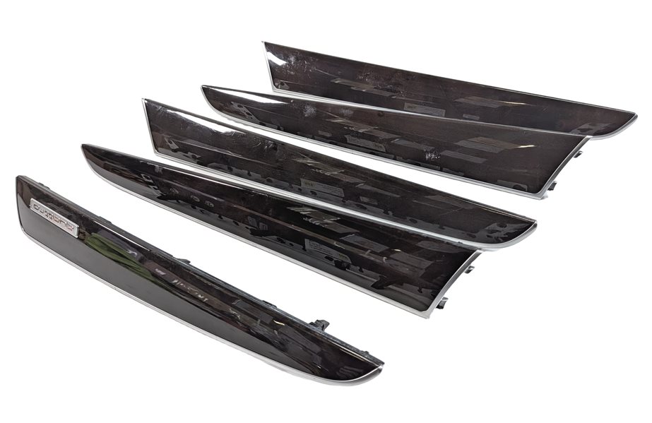 Thumbnail 6: 2014 AUDI Q5 (B8 8R) INTERIOR FRONT CENTER CONSOLE DASH DOOR TRIM SET/6 (Walnut)