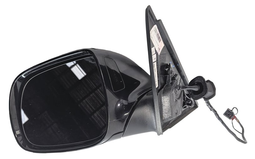 09-14 AUDI Q5 (B8 8R) LEFT PFOLD HEAT MEM AUTODIM BLIND SPOT DOOR MIRROR (Black)
