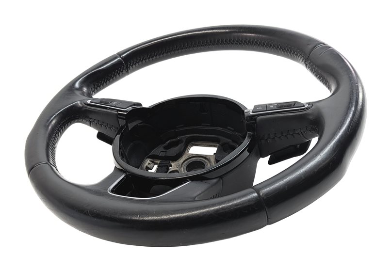 Thumbnail 3: 13-17 AUDI Q5 Q7 SQ5 B8 8R 4M 3 SPOKE STEERING WHEEL w/ SWITCH BUTTONS & PADDLES