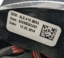 Thumbnail 5: 13-17 AUDI Q5 Q7 SQ5 B8 8R 4M 3 SPOKE STEERING WHEEL w/ SWITCH BUTTONS & PADDLES