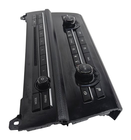 Thumbnail 3: 11-16 BMW 5 M5 SERIES (F10) HEATER A/C TEMPERATURE & RADIO CONTROL PANEL (BLACK)