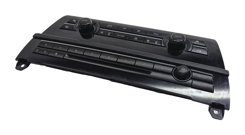 Thumbnail 4: 11-16 BMW 5 M5 SERIES (F10) HEATER A/C TEMPERATURE & RADIO CONTROL PANEL (BLACK)