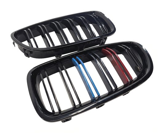 2014 BMW 550I (F10) FRONT KIDNEY GRILLE SET/2 AFTERMARKET M-STYLE
