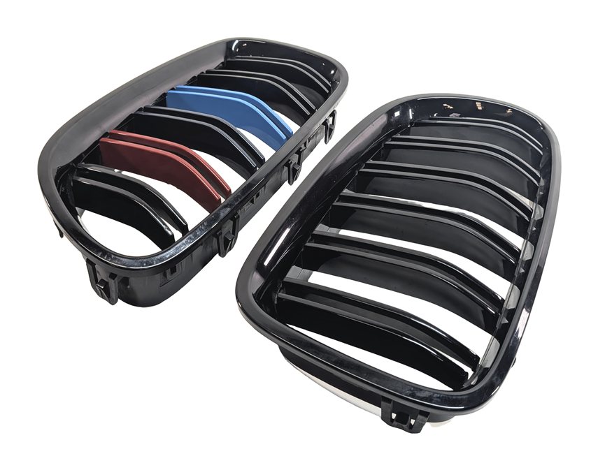 Thumbnail 4: 2014 BMW 550I (F10) FRONT KIDNEY GRILLE SET/2 AFTERMARKET M-STYLE