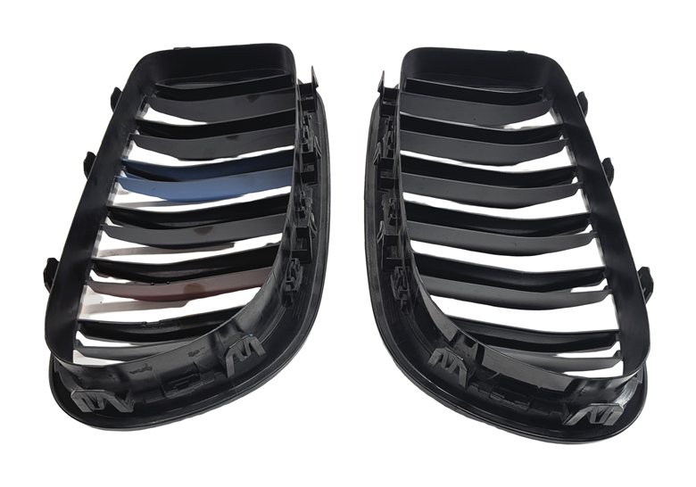Thumbnail 7: 2014 BMW 550I (F10) FRONT KIDNEY GRILLE SET/2 AFTERMARKET M-STYLE