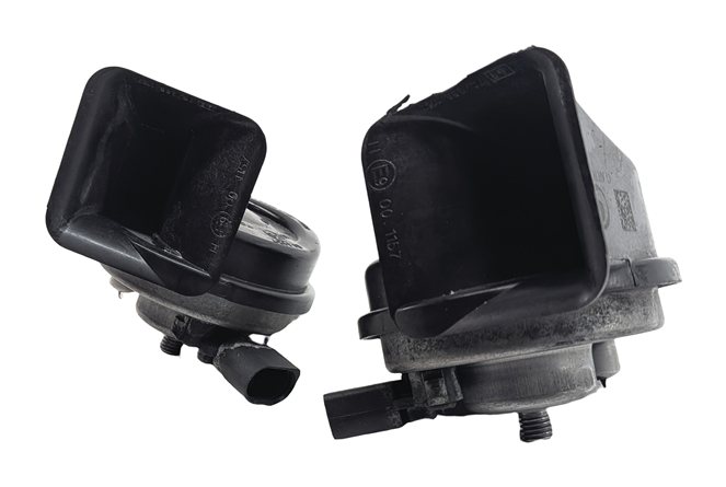 Thumbnail 3: 2011-2016 BMW 528i 535i 535iGT 550i 550iGT M5 (F10 F07) HIGH & LOW TONE HORN SET