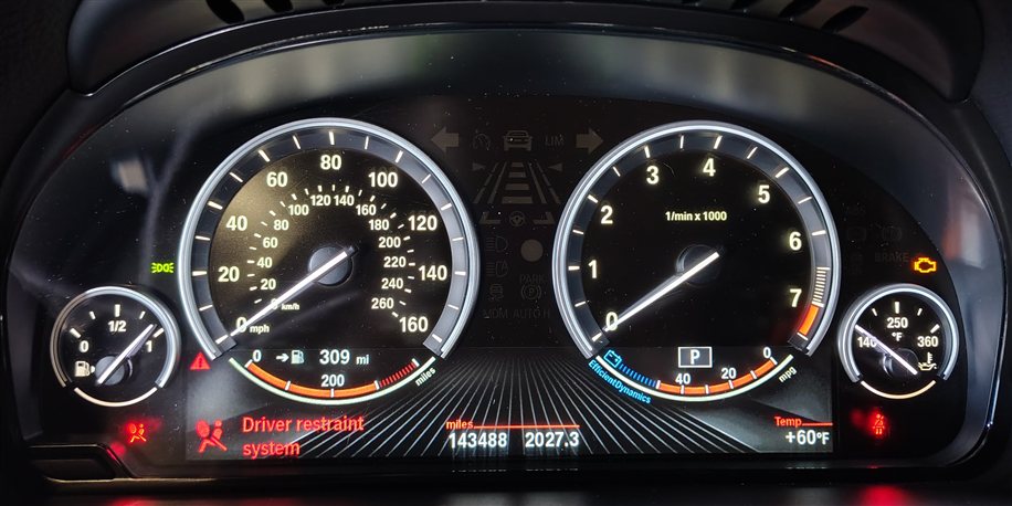 Thumbnail 2: 14-19 BMW 528i 535i 550i 640i 650i 740i 750i 760i X3 X4 SPEEDOMETER GAUGE (143k)