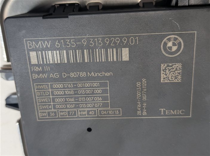 Thumbnail 6: 10-17 BMW 5 6 7 M5 X3 X4 (F06 F10 F12 F25 F26) FRM III BODY LIGHT CONTROL MODULE