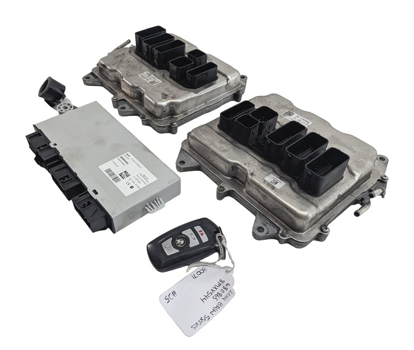 Thumbnail 3: 14-19 BMW 5 6 7 X5 X6 (F01 F10 F12 F15 F16) 4.4L N63 ENGINE DME MODULE KEY SET