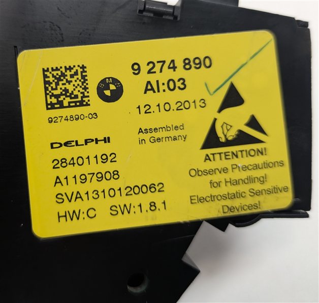 Thumbnail 7: 2014 BMW 550I (F10) FRONT RIGHT PASSENGER POWER SEAT SWITCH w/ MEMORY LUMBAR