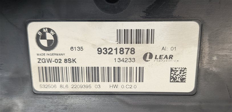 Thumbnail 6: 13-19 BMW 5 / 6 / 7 SERIES (F01 F02 F07 F10 F12) CENTRAL GATEWAY CONTROL MODULE