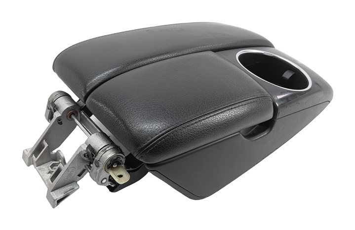 Thumbnail 4: 07-15 AUDI Q7 4L FRONT CENTER CONSOLE STORAGE BIN ARMREST CUPHOLDER (Black)