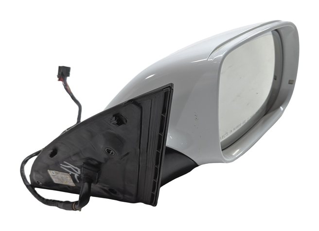 10-12 AUDI Q7 (4L) RIGHT PASSENGER P-FOLD AUTODIM MEMORY DOOR MIRROR (White)