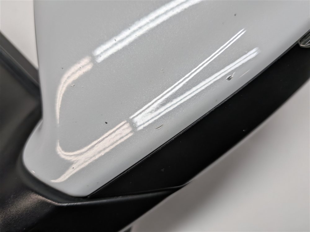 Thumbnail 8: 10-12 AUDI Q7 (4L) LEFT DRIVER P-FOLD AUTODIM MEMORY DOOR MIRROR (White)