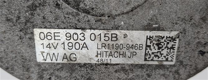 Thumbnail 6: 11-16 AUDI A8 Q7 (D4 4H 4L) 3.0L GAS / 3.0L DIESEL 190 AMP ALTERNATOR CHARGER