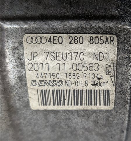 Thumbnail 8: 2011-2015 AUDI Q7 (4L) 3.0L SUPERCHARGED AIR CONDITIONING A/C COMPRESSOR PUMP