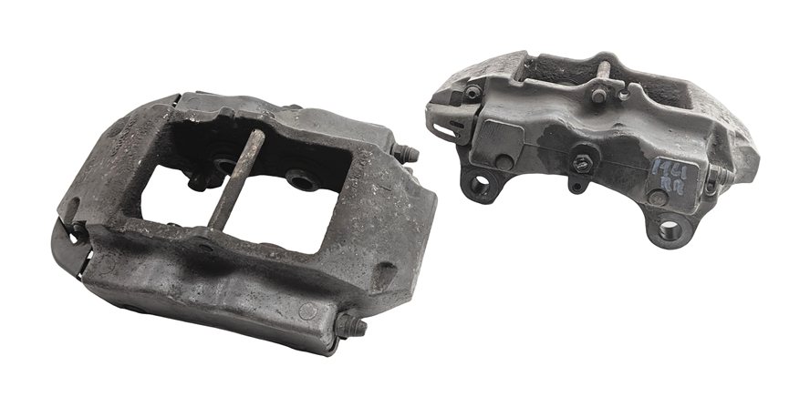 Thumbnail 3: 04-15 VW TOUAREG AUDI Q7 4L REAR LEFT & RIGHT ABS DISC BRAKE CALIPER SET2 BREMBO