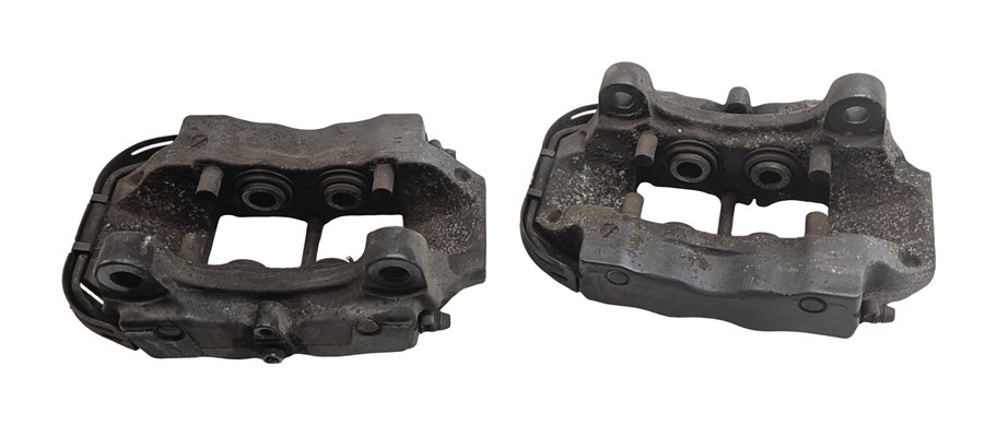 Thumbnail 4: 04-15 VW TOUAREG AUDI Q7 4L REAR LEFT & RIGHT ABS DISC BRAKE CALIPER SET2 BREMBO