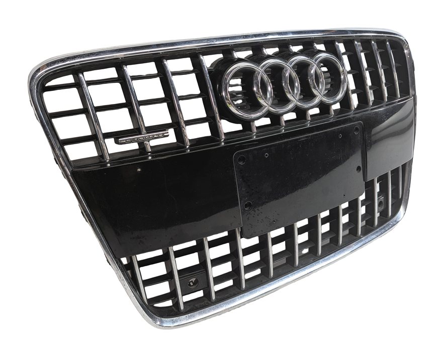 2010-2015 AUDI Q7 (4L) FRONT MAIN CENTER HOOD GRILLE AIR VENT TRIM (BLACK)