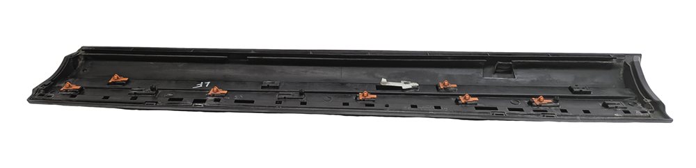 Thumbnail 4: 10-15 AUDI Q7 4L FRONT LEFT DRIVER LOWER DOOR TRIM MOULDING w/out SLINE (BLACK)