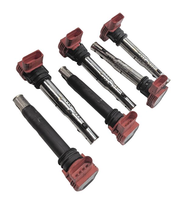 Thumbnail 1: 2005-2017 AUDI A4 S4 A5 S5 A6 S6 A7 A8 Q5 SQ5 Q7 R8 S8 IGNITION COIL SET 6