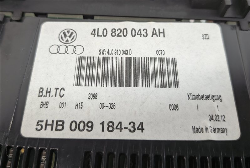 Thumbnail 9: 2012 AUDI Q7 (4L) FRONT HEATER A/C TEMPERATURE CLIMATE CONTROL (HEATED SEATS)
