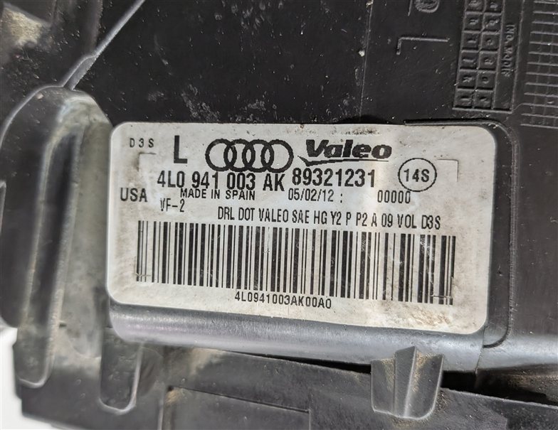 Thumbnail 8: 2010-2015 AUDI Q7 (4L) LEFT DRIVER XENON HID HEADLIGHT LIGHT LAMP (NON AFS)