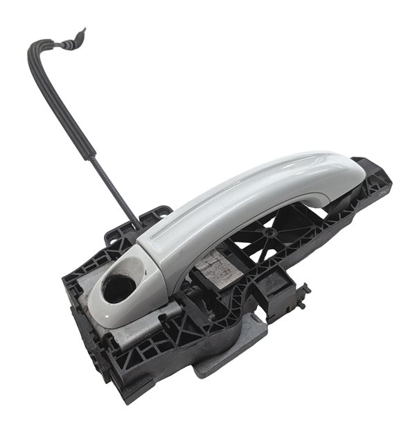 2007-2015 AUDI Q7 (4L) FRONT LEFT DRIVER KEYLESS EXTERIOR DOOR HANDLE (White)