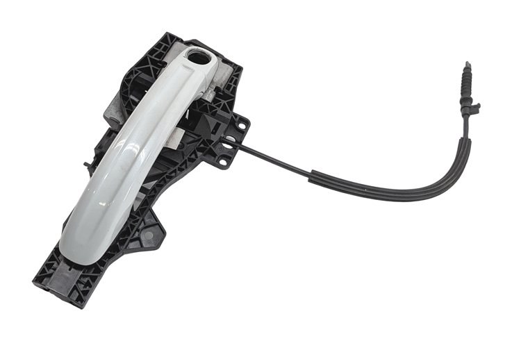 Thumbnail 3: 2007-2015 AUDI Q7 (4L) FRONT LEFT DRIVER KEYLESS EXTERIOR DOOR HANDLE (White)