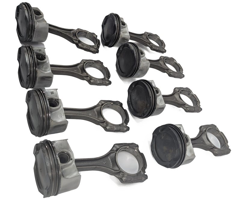 Thumbnail 4: 13-18 BMW X5 X6 5 6 7 (F01 F02 F06 F07 F10 F12) 4.4L N63 ENGINE PISTON SET/8