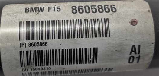 Thumbnail 6: 11-17 BMW X5 X5M X6 X6M (E70 E71 F15 F16 F85 F86) 3.0L 4.4L FRONT DRIVESHAFT
