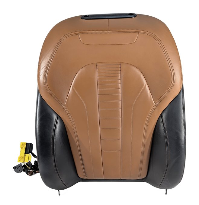 Thumbnail 2: 2015 BMW X6 (F16) FRONT LEFT DRIVER UPPER SEAT BACK CUSHION (Black Cognac)