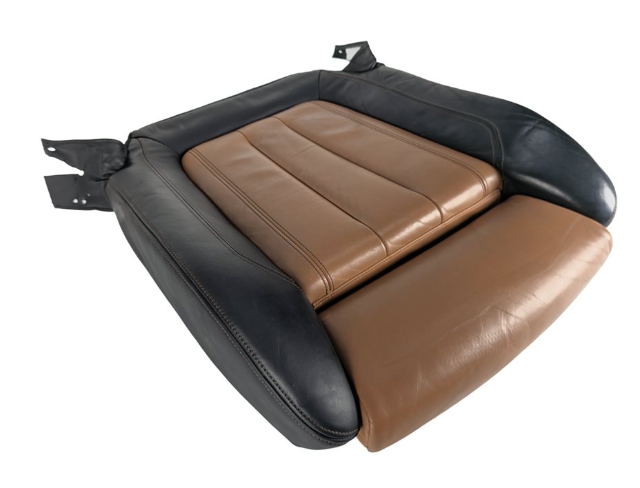 Thumbnail 1: 2015 BMW X6 (F16) FRONT LEFT DRIVER LOWER SEAT BOTTOM CUSHION (Black Cognac)