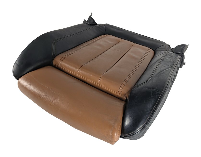 Thumbnail 2: 2015 BMW X6 (F16) FRONT LEFT DRIVER LOWER SEAT BOTTOM CUSHION (Black Cognac)