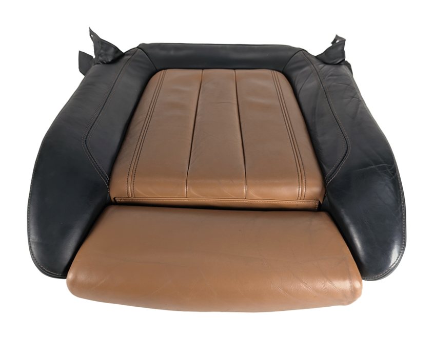 Thumbnail 3: 2015 BMW X6 (F16) FRONT LEFT DRIVER LOWER SEAT BOTTOM CUSHION (Black Cognac)