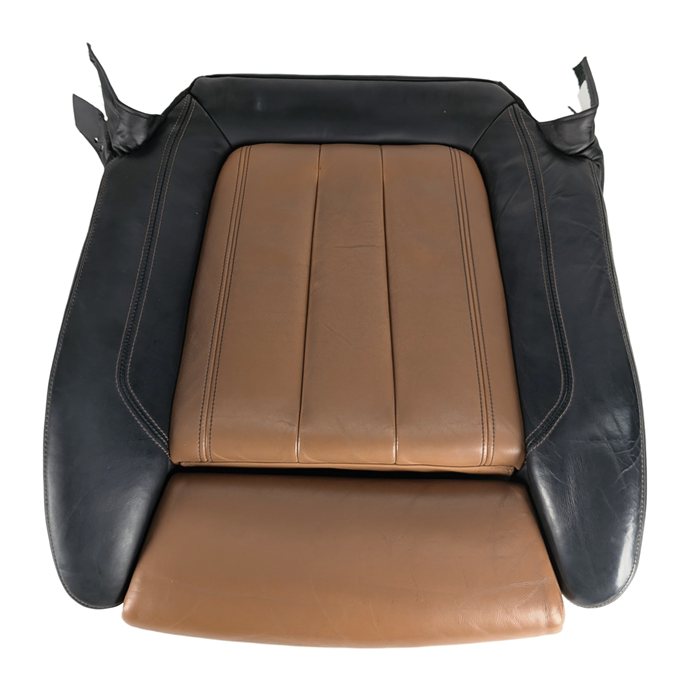Thumbnail 4: 2015 BMW X6 (F16) FRONT LEFT DRIVER LOWER SEAT BOTTOM CUSHION (Black Cognac)