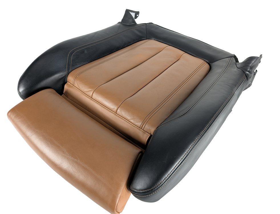 Thumbnail 2: 2015 BMW X6 F16 FRONT RIGHT PASSENGER LOWER SEAT BOTTOM CUSHION (Black Cognac)
