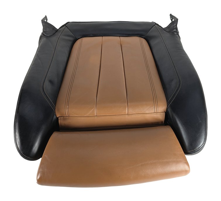 Thumbnail 3: 2015 BMW X6 F16 FRONT RIGHT PASSENGER LOWER SEAT BOTTOM CUSHION (Black Cognac)