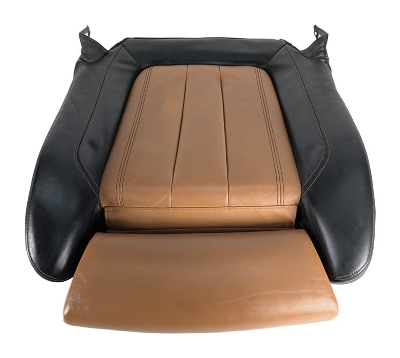 Thumbnail 4: 2015 BMW X6 F16 FRONT RIGHT PASSENGER LOWER SEAT BOTTOM CUSHION (Black Cognac)