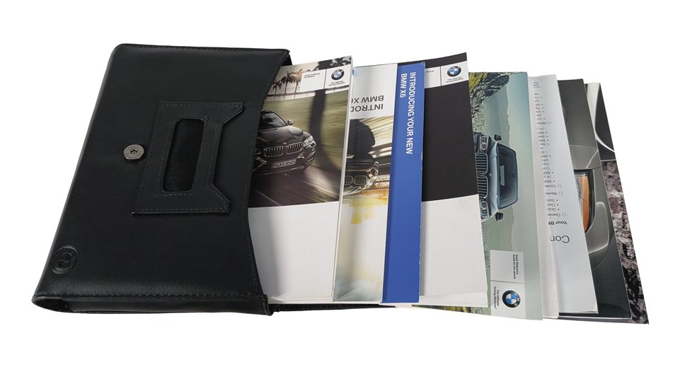 Thumbnail 2: 2015 BMW X6 (F16) 4.4L OWNER'S MANUAL BOOKLET SET w/LEATHER POUCH CASE
