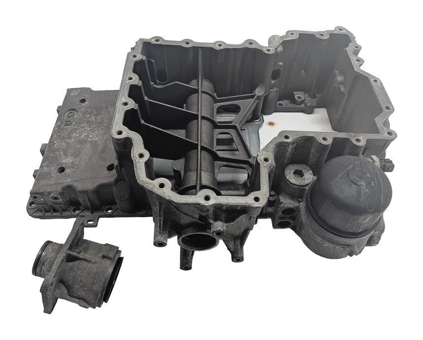 Thumbnail 1: 08-17 BMW X5 X5M X6 X6M (E70 E71 E72) 4.4L N63 V8 ENGINE UPPER OIL PAN CRADLE