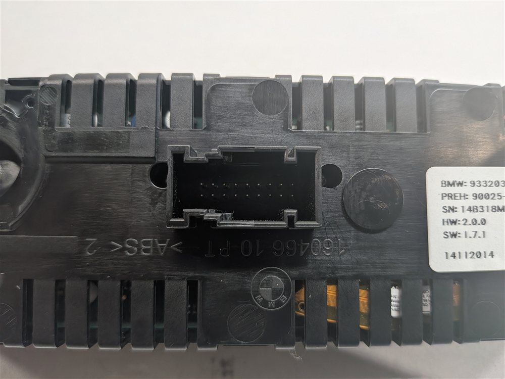 Thumbnail 5: 2014-2019 BMW X5 X6 (F15 F16) REAR QUAD ZONE AC HEATER CLIMATE CONTROL PANEL