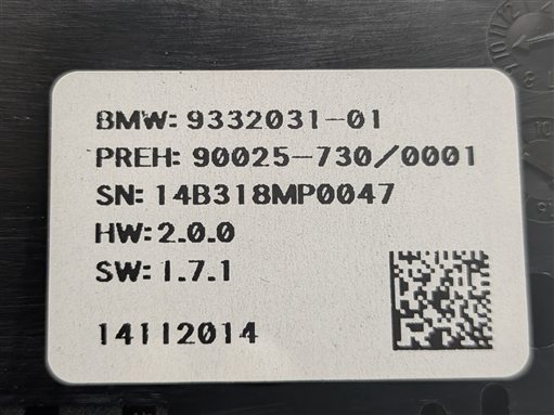 Thumbnail 6: 2014-2019 BMW X5 X6 (F15 F16) REAR QUAD ZONE AC HEATER CLIMATE CONTROL PANEL