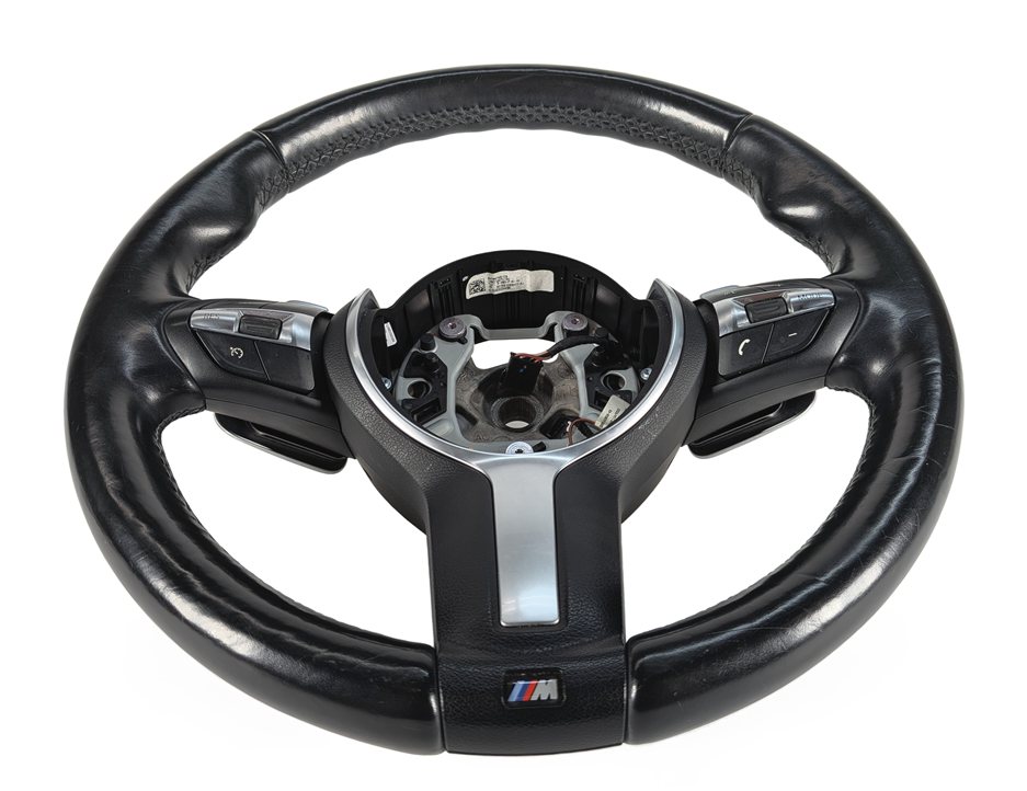 Thumbnail 1: 2015 BMW X6 (F16) M SPORT HEATED STEERING WHEEL w/SHIFT PADDLES (Black)