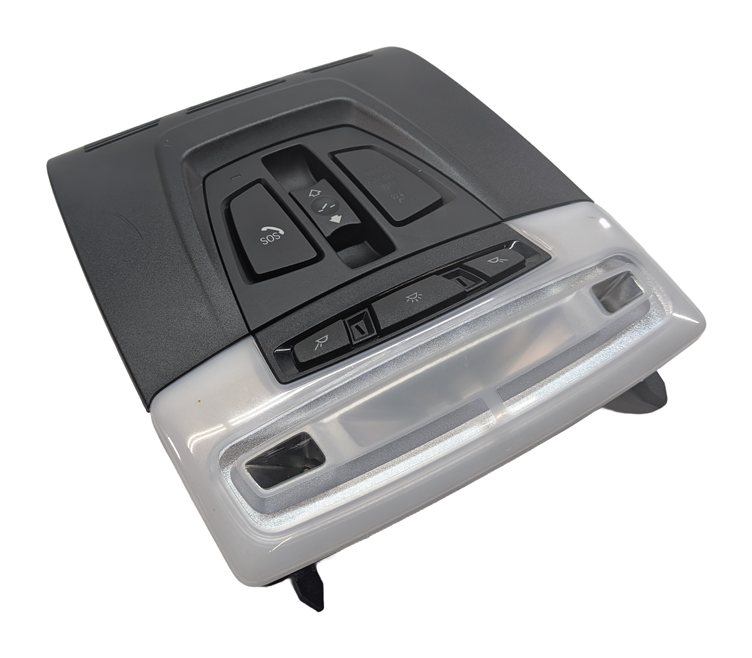 2015 BMW X6 F16 FRONT OVERHEAD CONSOLE ROOF DOME COURTESY LIGHT (Black)