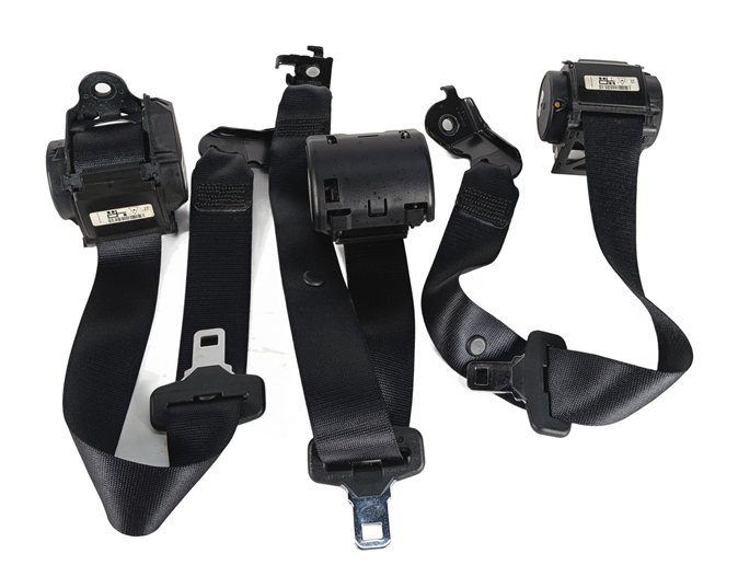 Thumbnail 2: 2015 BMW X6 (F16) REAR SEAT SEATBELT BELT RETRACTOR SET/3 (Black)