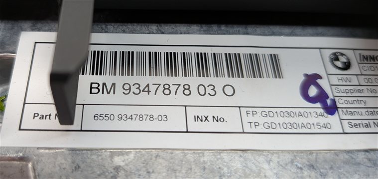 Thumbnail 5: 14-16 BMW X5 X6 X5M X6M (F15 F16 F85 F86) GPS NAVIGATION DISPLAY SCREEN 10.25"